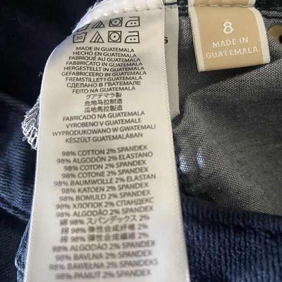 Michael Kors women’s blue capri with rivets at the side of pockets size 8​​​ - Picture 8 of 8